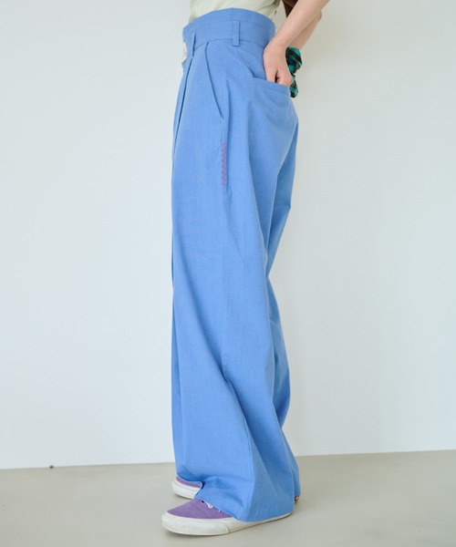 「common gull products.」 スラックス MEDIUM ライトグレー レディース_画像8