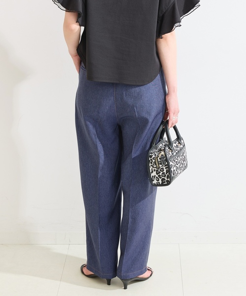 「B.C STOCK」 「Simplicite」パンツ 38 ネイビー レディース_画像7