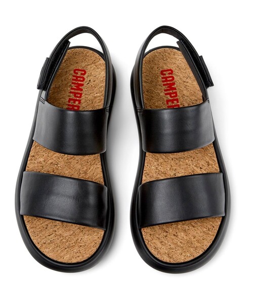 「CAMPER」 フラットサンダル 25.5cm ブラック レディース_画像4