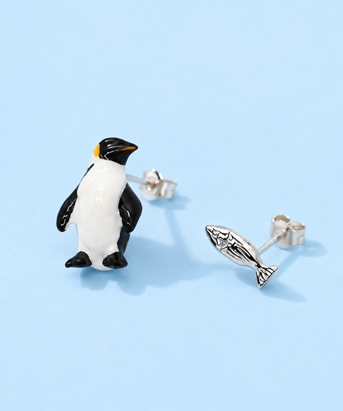 ペンギンピアス　ミオハルタカ　お好きな方に gargle（ガーグル） ピアス 「アニマルシリーズ」親子ペンギン ピアス