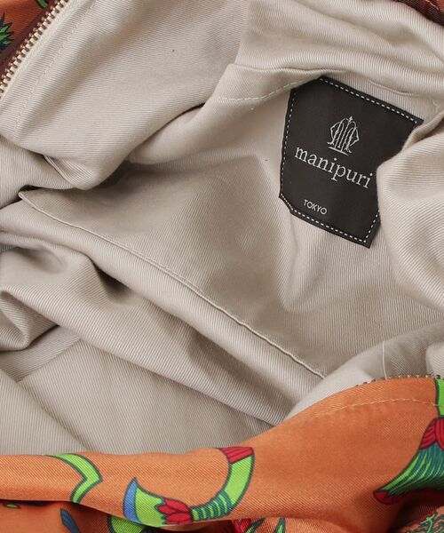 「manipuri」 トートバッグ - オレンジ レディース_画像4