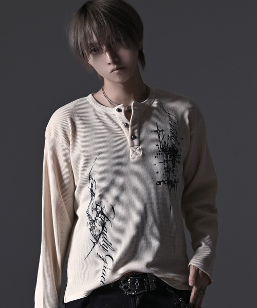 RUDOL ヘンリーネック tシャツ 「RUDOL/ルドル」ヴィンテージ加工