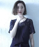 パンツドレス 結婚式パーティードレスレース切替...の詳細画像5
