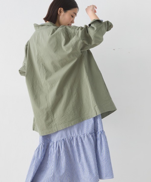 オリーブグリーン カバーオール コットン混紡 green label relaxing（グリーンレーベルリラクシング） カバーオール