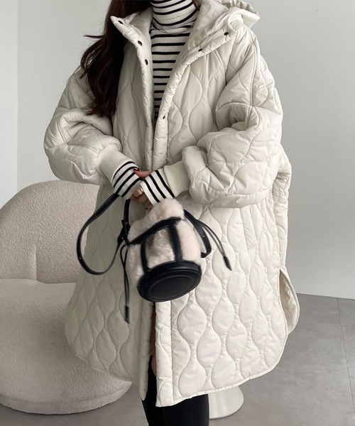 ミンジュキム キルティング コート フード付き ミンジュキム キルティング コート フード付き MidiUmi キルティング