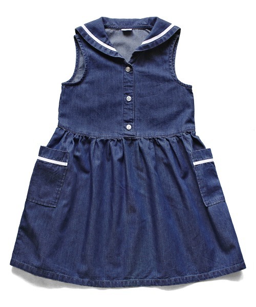 【新品送料込】elu エル　デニムワンピース　baby style labo L.COPECK（エルコペック） ワンピース ライトデニムワンピース キッズ