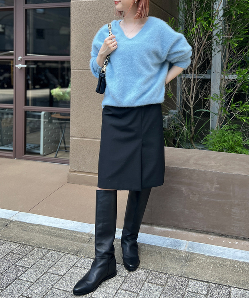 REMME ロングブーツ　36 REMME ブーツ REMME/レメ チャンキーヒールロングブーツ