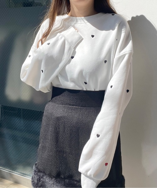 ワンウェイ one way 花柄 トレーナー 長袖 トップス レディース お洒落 one*way - ワンウェイ one way 花柄 トレーナー 長袖 トップス