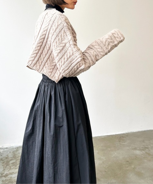 ニット クロップド丈ケーブルニット : ZOZOTOWN Yahoo!店 - 通販