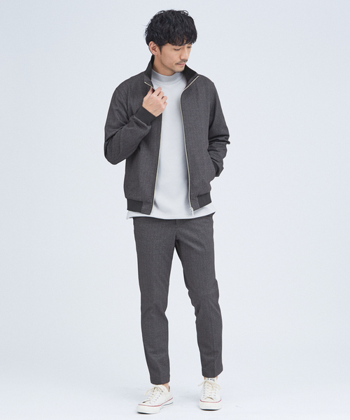 ABAHOUSE GRAY ブルゾン アウター 「セットアップ対応」ポンチ