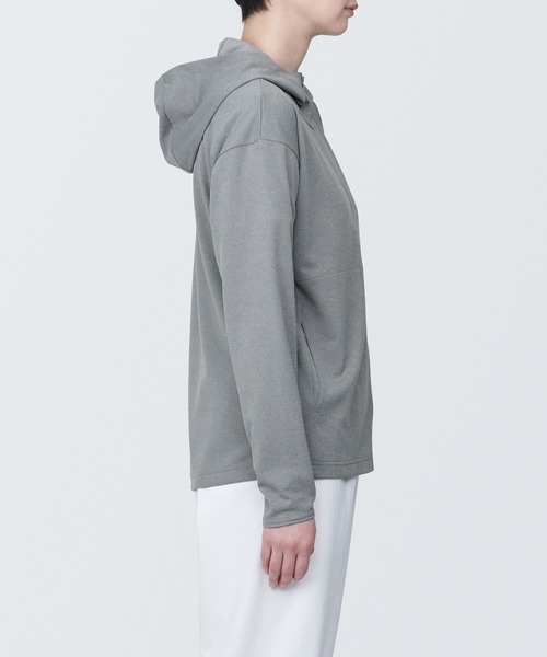 7/20まで限定価格‼️【Lovilyn】 ラヴィリンUVカットパーカー ホワイト セール】〔MUJI WALKER〕婦人 UVカット乾きやすいジップパーカ