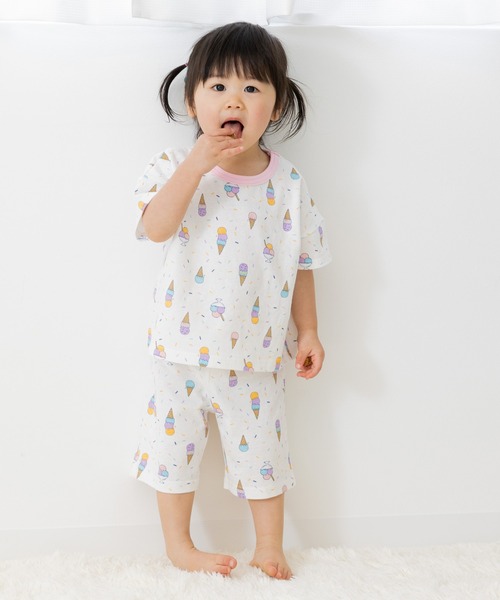 【新品未使用】House on the Hill パジャマ　80サイズ chil2 パジャマ 総柄 パジャマセット キッズ 子供 男の子 女の子