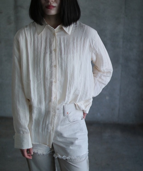 ブラウス シャツ Crincled Shirt レディース Gina Tricot ブラウス シャツ Crincled Shirt レディース