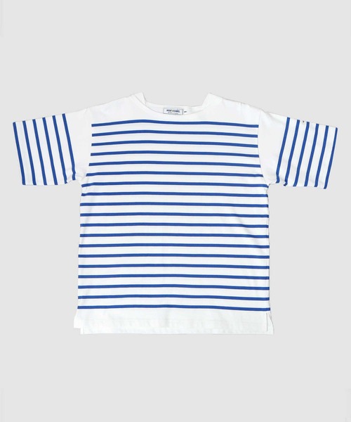 MONT KEMMEL tシャツ ルーズシルエット ボートネック ボーダー バスク