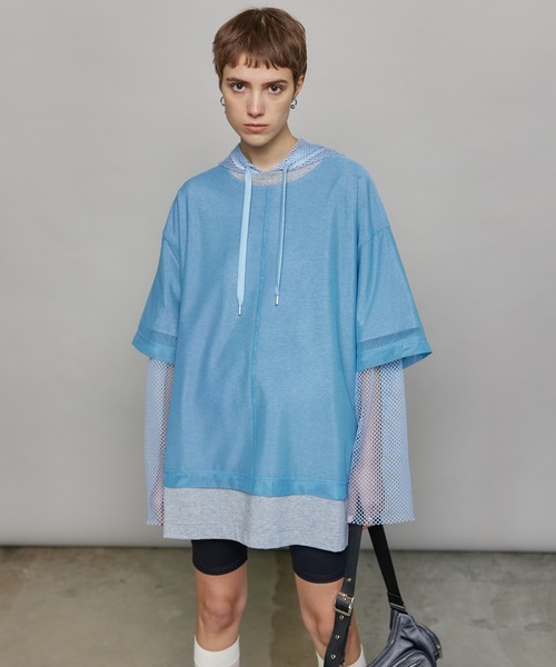 MAISON SPECIAL tシャツ Layered Tulle T-shirt/レイヤード