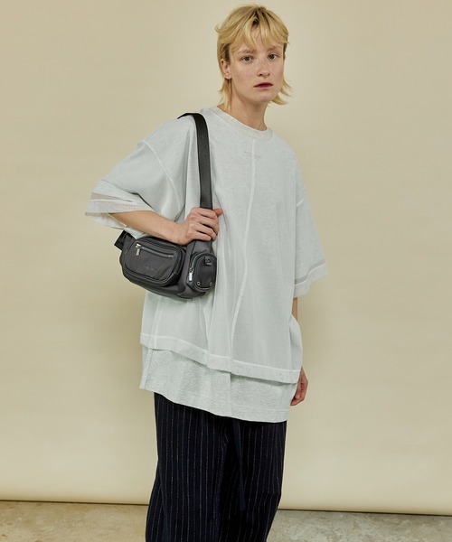 MAISON SPECIAL tシャツ Layered Tulle T-shirt/レイヤード