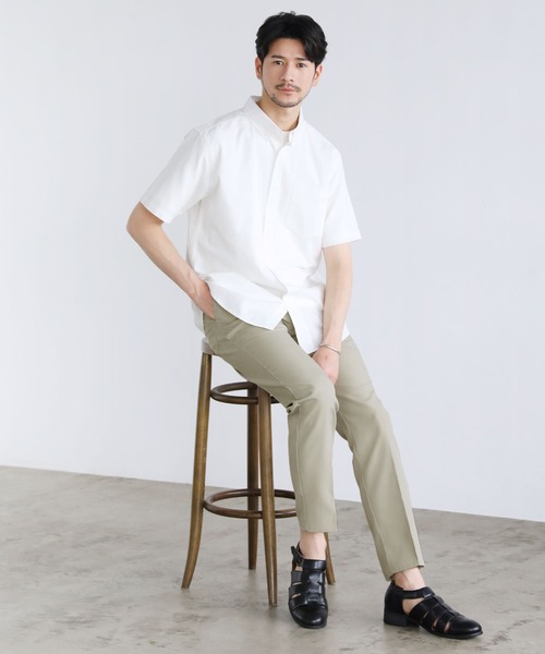 LIL VENDARS シャツ コットンスラブ半袖ボタンダウンシャツ