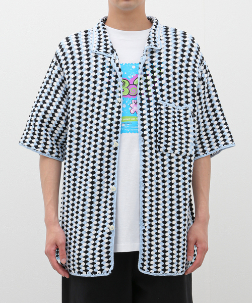BoTT（ボット） シャツ 半袖 「BoTT / ボット」Cotton Crochet S/S
