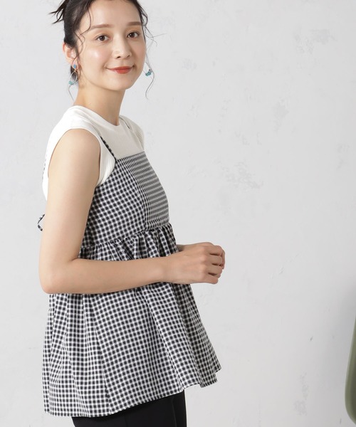 サッカーフレアキャミソール フェザージャガードキャミソール|allureville OFFICIAL SITE