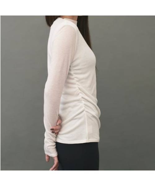 tシャツ 「IRIS 47」pleats long sleeve tops/プリーツ ロングスリーブ トップス レディース IRIS 47】pleats long sleeve tops/プリーツ ロングスリーブ