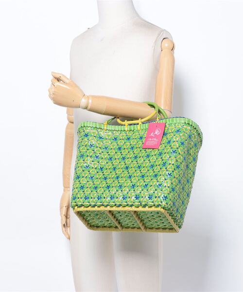 ✨未使用タグ付き✨LORNA カゴバッグ バスケット レトロ風 TWIGGY 緑 ✨未使用タグ付き✨LORNA カゴバッグ バスケット レトロ風 TWIGGY 緑 ✨未