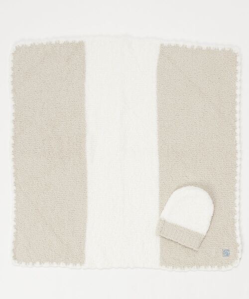 Kashwere ベビーブランケット ホワイトグレー 未使用 Kashwere ブランケット KASHWERE BABY BLANKET カシウェア