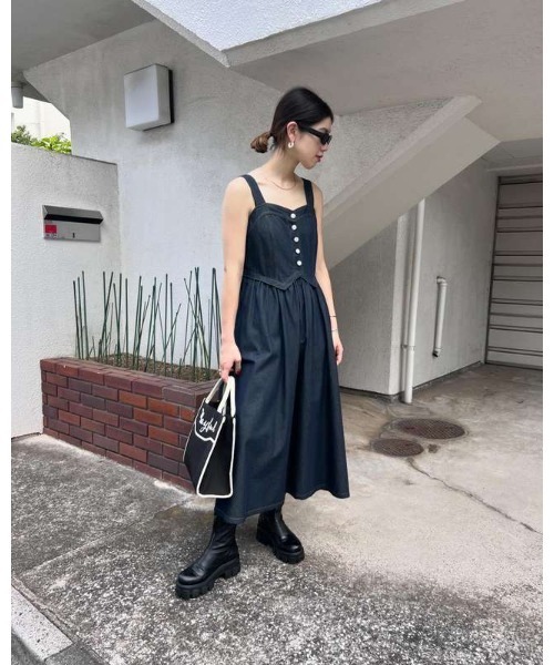 COEL ワンピース デニムドッキングワンピース : ZOZOTOWN Yahoo
