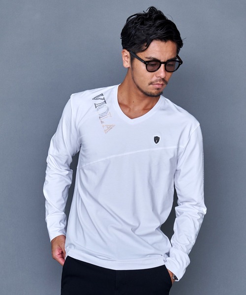 VIOLA RUMORE Vネックシャツ L ホワイト 楽天市場】VIOLA rumore ヴィオラ ビオラ Tシャツ Vネック