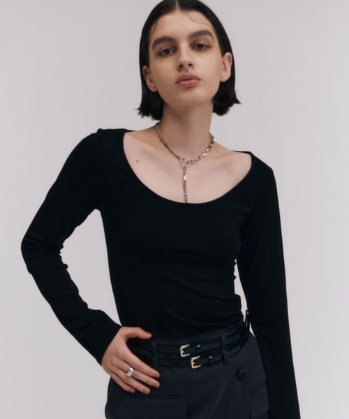 tシャツ U NECK CUTSEW/ユーネックカットソー レディース
