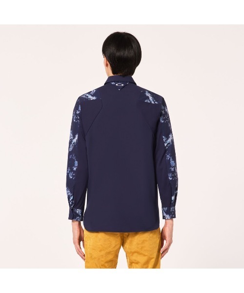 OAKLEY ポロシャツ オークリー SKULL EARTH GRAPHIC 3D LS SHIRT