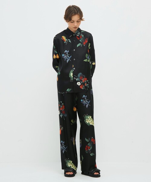 ブラウス シャツ CABaN シルクツイル HARVEST レギュラーカラーシャツ レディース CABaN ブラウス シャツ シルクツイル HARVEST レギュラーカラー