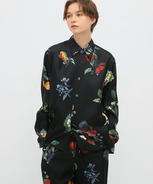 ブラウス シャツ CABaN シルクツイル HARVEST レギュラーカラーシャツ レディース caban（キャバン）の「CABaN シルクツイル HARVEST レギュラー