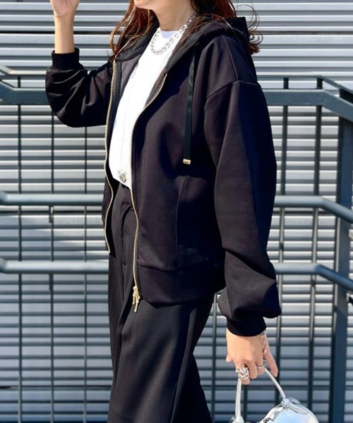 エマテイラー フードジップパーカー 大人パーカー】ダンボールジップアップパーカー Emma Taylor