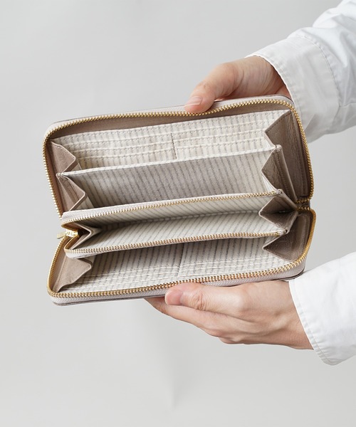 E232 新品未使用 タグ付き M モラビト 定価97,000円 レディース 財布 折財布 二つ折 折り財布 L字ファスナー レディース ブランド 本革