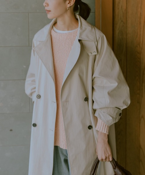 極美品【URBAN RESEARCH DOORS】袖ボリュームスタンドコート URBAN RESEARCH DOORS コート アウター 袖ボリュームスタンド