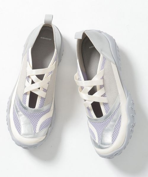 関税込  JEANS レイヤード トーナルメッシュスニーカー JEANASIS スニーカー フラットメッシュスニーカー/286396