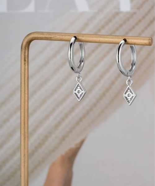 ALWAYS GOOD TIME ピアス ドロップピアス/ストーン/1粒/フープピアス