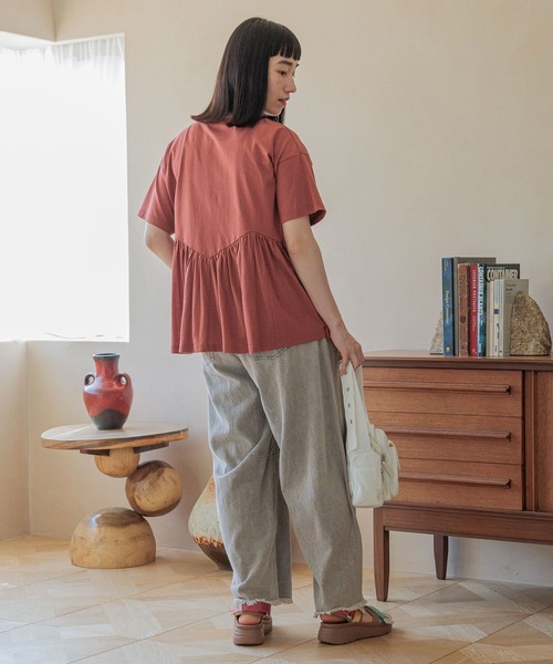 niko and… パンツ セルフカットバレルパンツ レディース