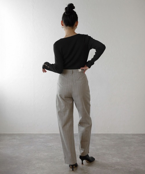 ENC ニット セーター holed sleeve boat neck knit / ホールドスリーブ