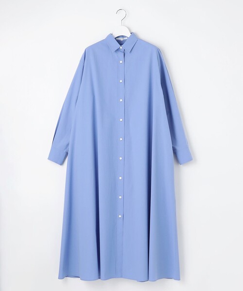 シャツワンピース 「SLOW/一部店舗限定」タンブラーコットンブロード