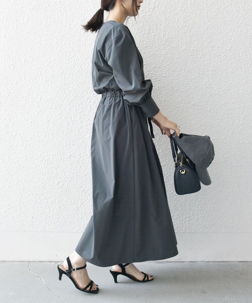 SHIPS any ワンピース any:「洗濯機可能」タイプライター ベルト