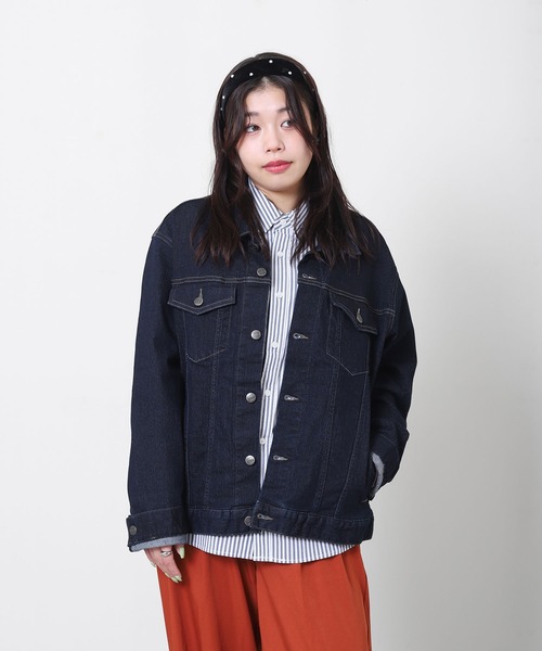 Hanes（ヘインズ） デニムジャケット gジャン ストレッチ デニム G