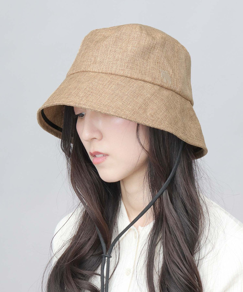 moz 帽子 ハット あご紐付き ジュートシート マリン バケット
