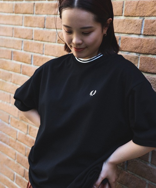 FRED PERRY フレッドペリー Tシャツ ファインボーダー オーバーサイズ FRED PERRY（フレッドペリー）の「FRED PERRY × BEAMS / 別注