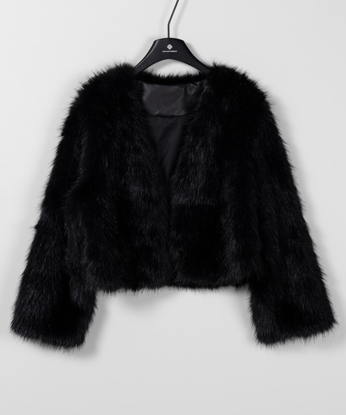 「me+em select」 ノーカラージャケット FREE グレー レディース_画像3