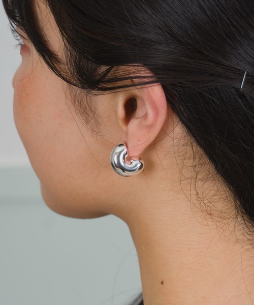 JENNYBIRD シルバーフープピアス 約2.5cm セール】【JENNY BIRD/ジェニーバード】フープピアス TOME HOOPS