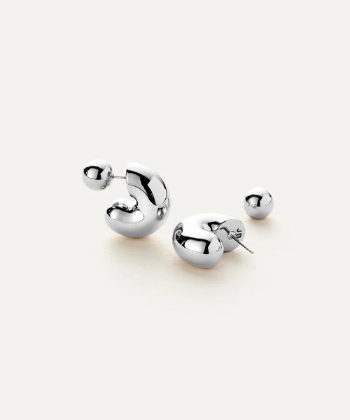 jenny bird ピアス フープ 円 輪っか サークル ボリューム jenny bird ピアス ダブル フープ 円 輪っか サークル (JENNY