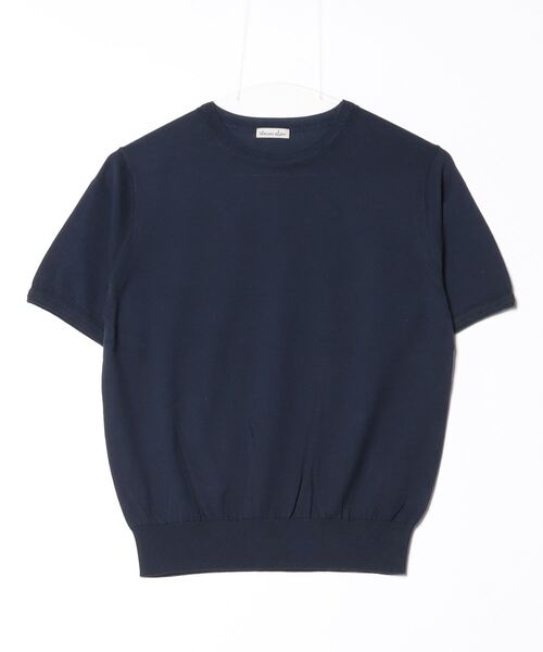 「Steven Alan」 半袖ニット FREE ネイビー レディース