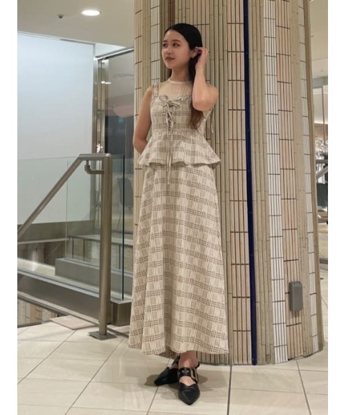 AND COUTURE（アンドクチュール） ジャンパースカート フロントレース