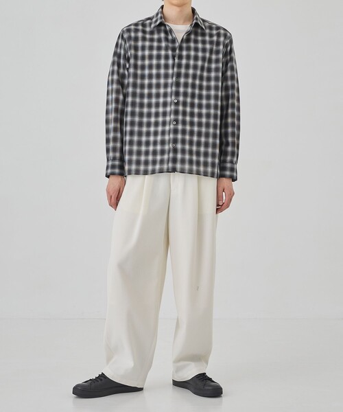 UNITED TOKYO（ユナイテッドトウキョウ） シャツ DRY WOOL オンブレ